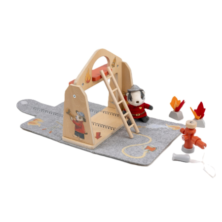Noutati - Statia de pompieri cu mini figurina, Egmont Toys