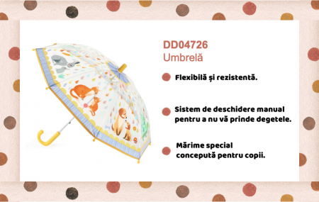 Umbrela pentru copii Mama si puiul, Djeco [2]