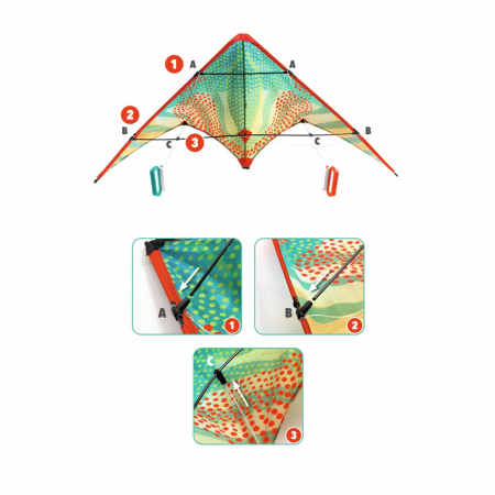 Zmeu acrobatic Puncte rosii, Djeco [2]