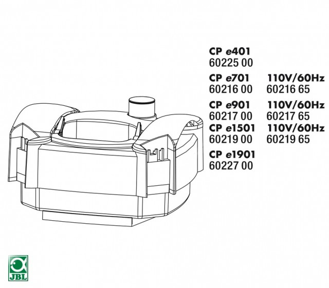 Capac filtru JBL CP e701 greenline Pump head [3]