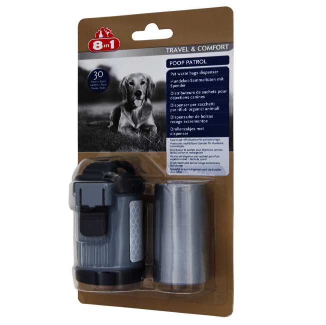 8in1 Poop Patrol Dispenser & 30 Refill Bags [4]