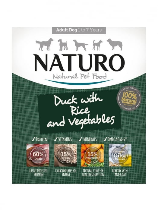 Naturo Adult Dog Rata cu Orez si Vegetale [1]
