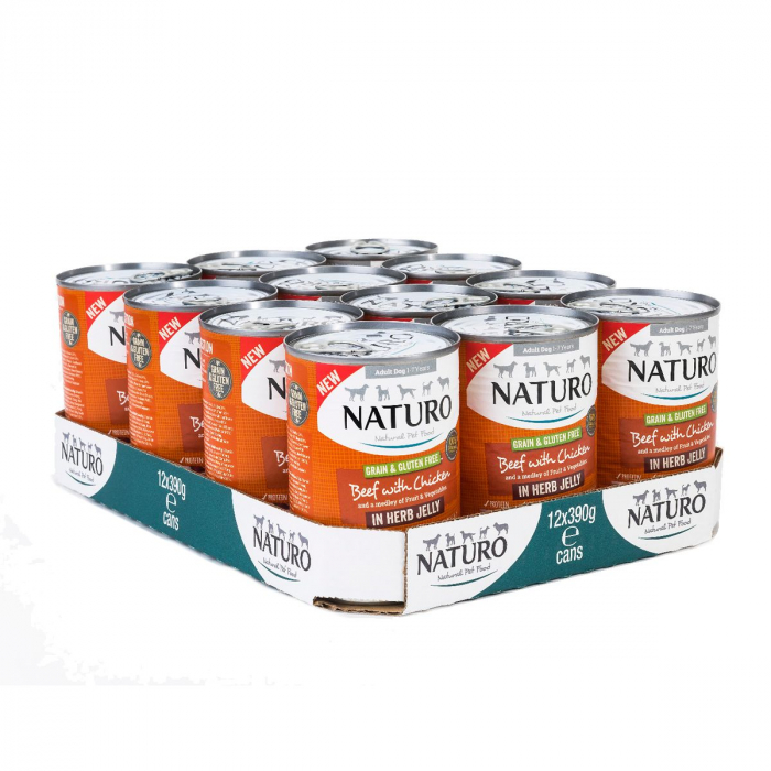 Naturo Adult Dog Grain & Gluten Free Beef with Chicken in a Herb Jelly [2]