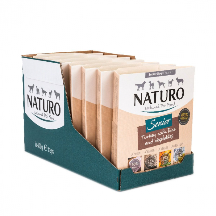 Naturo Senior Dog curcan cu orez si vegetale [2]