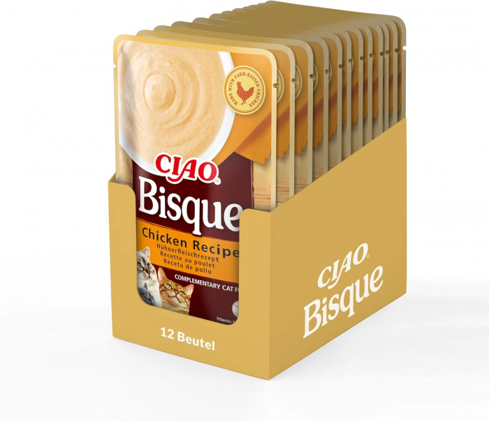 Hrana umeda pisici, Inaba Churu Bisque Chicken Recipe, 40G [6]