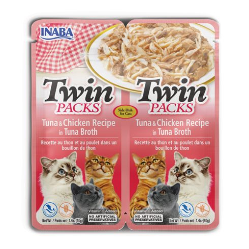 Inaba Churu Twin Packs Tuna & Chicken Recipe in Tuna Broth [1]