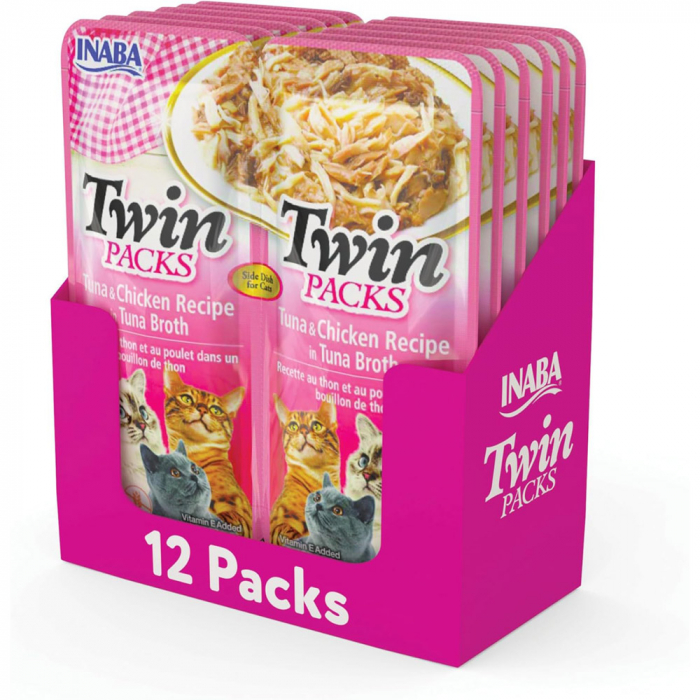 Inaba Churu Twin Packs Tuna & Chicken Recipe in Tuna Broth [6]