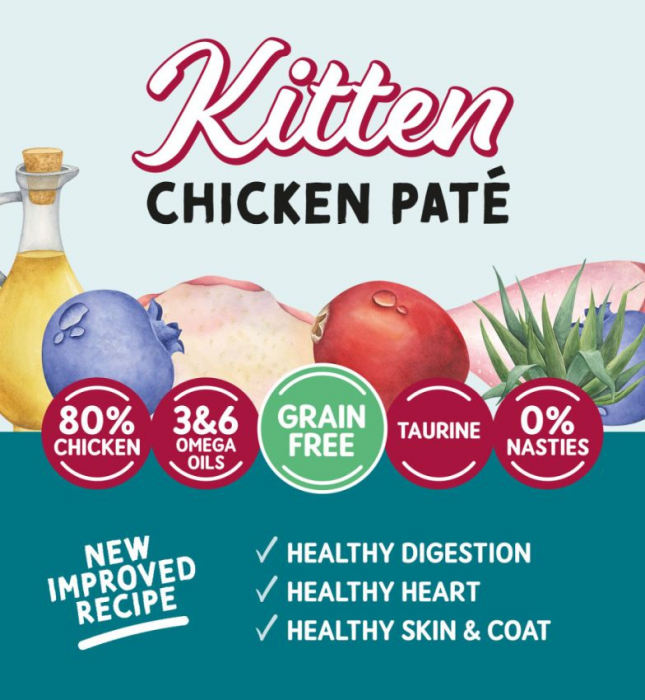 Naturo Cat Grain Free Kitten Chicken Pate Pouch [3]