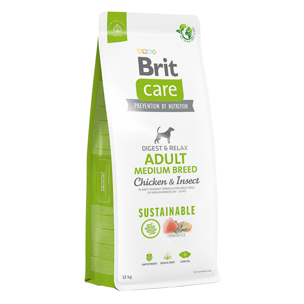 Hrana uscata pentru caini, Brit Care Dog Sustainable Adult Medium Breed, 12 kg [2]