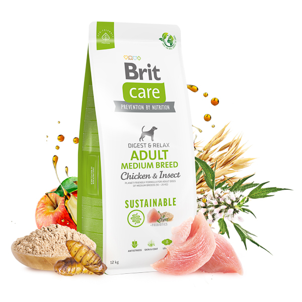 Hrana uscata pentru caini, Brit Care Dog Sustainable Adult Medium Breed, 12 kg [3]