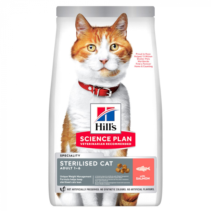 Hill'S SP Feline Sterilised Somon [1]