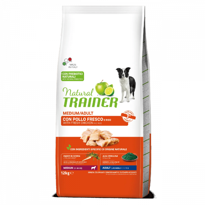 Natural Trainer Mediu Adult cu Pui, 12 Kg [1]