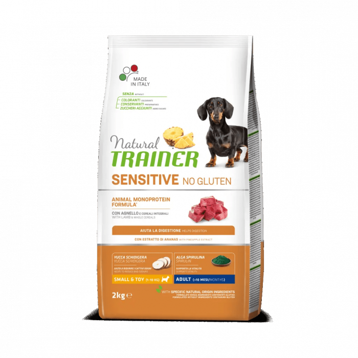 Natural Trainer Sensitive No Gluten Mini & Toy Adult cu Miel [1]