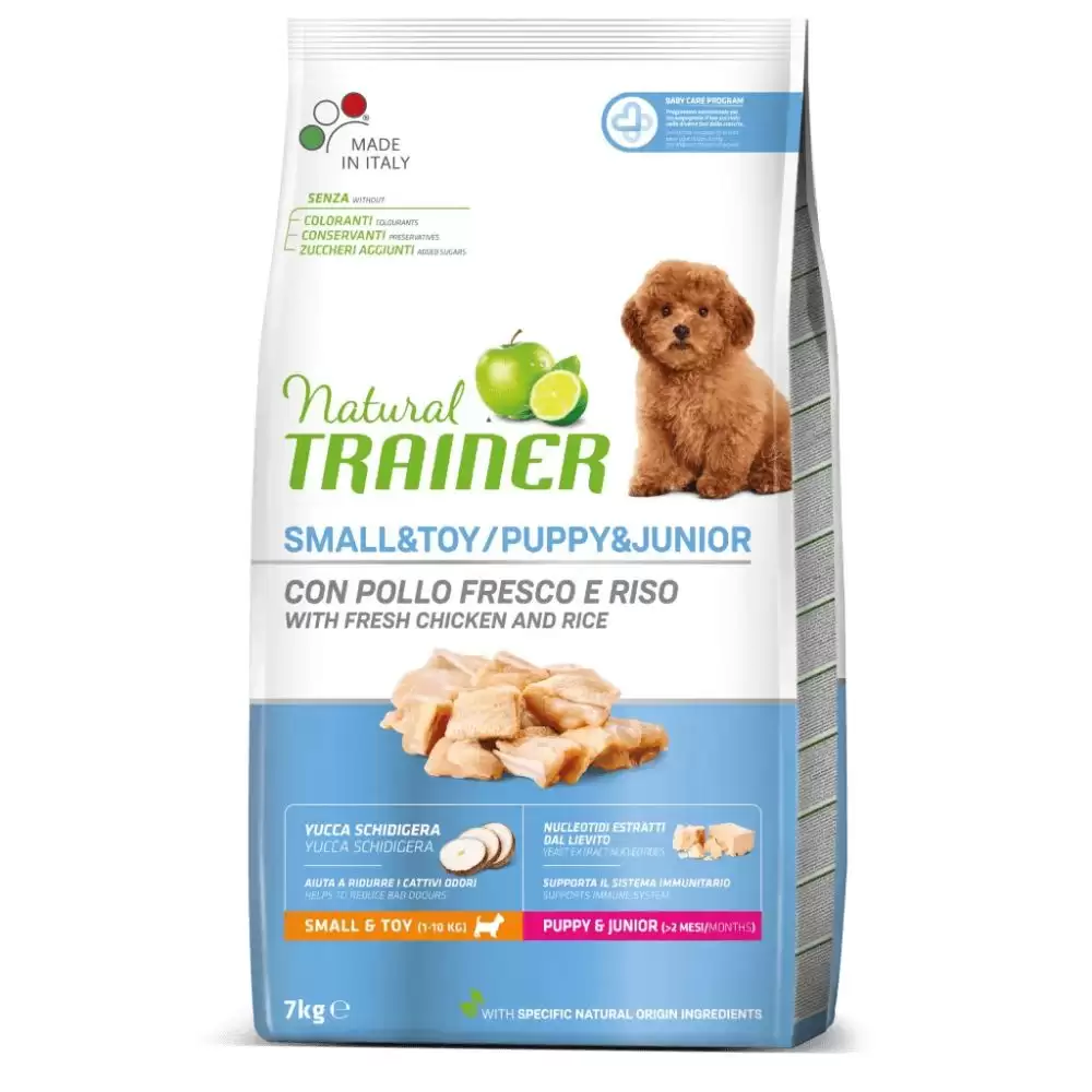 Natural Trainer Sensitive mini & toy Puppy & Junior cu Pui [1]