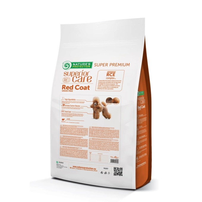 Hrana uscata caini, Nature's Protection Superior Care Red Coat Grain Free Lamb Adult Smalll&Mini Breeds, 1.5Kg [2]