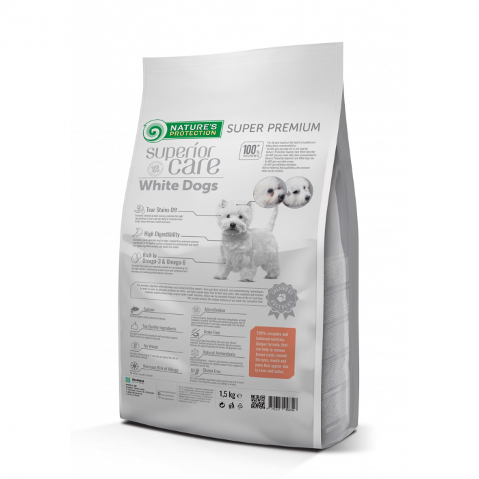 Natures Protection White dogs Grain Free Salmon Adult Small and Mini Breed [2]