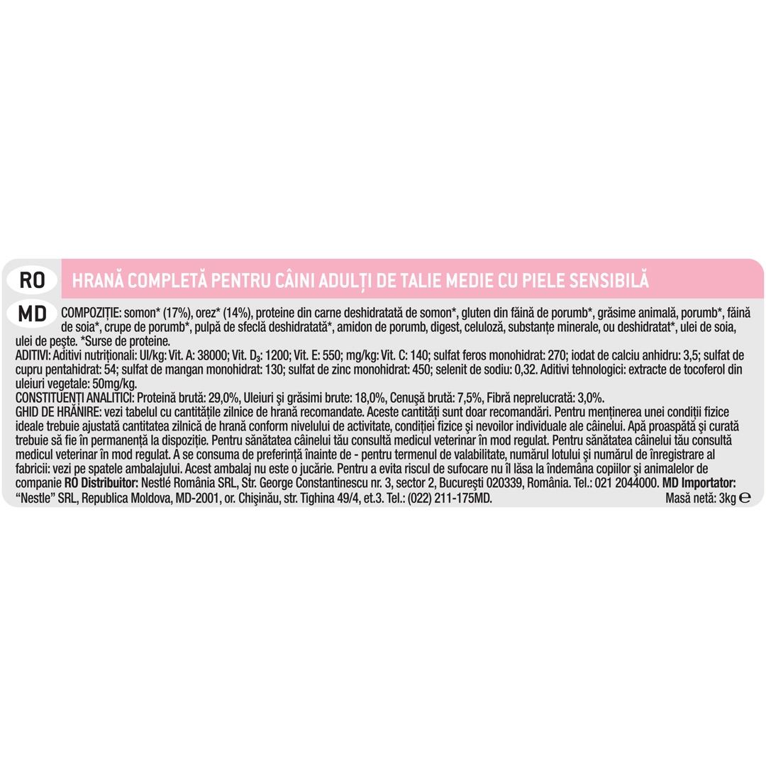 Pro Plan Mediu Adult Sensitive Skin Somon [6]