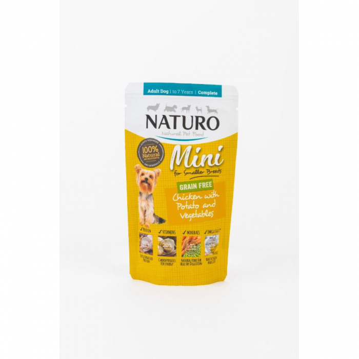 Naturo Adult Mini Dog Grain Free Pui cu Cartof si vegetale [2]