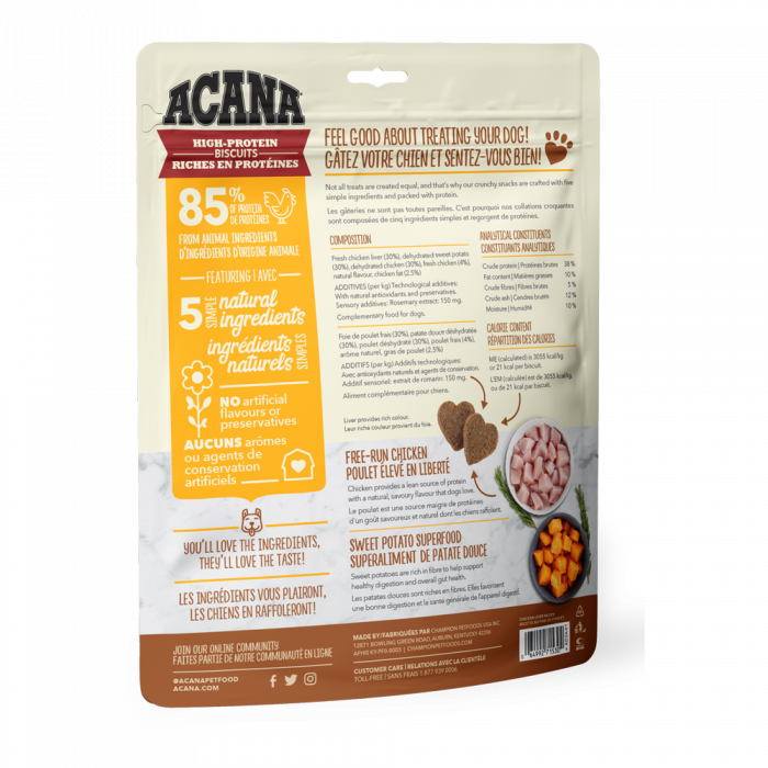 Acana High-Protein Biscuits, Crunchy Chicken Liver [2]