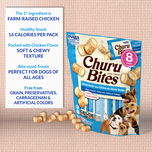 Inaba Churu Bites cu Pui si Somon, 12g x 8 [4]