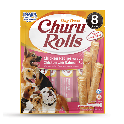 Inaba Churu Rolls Chicken with Salmon Recipe [1]