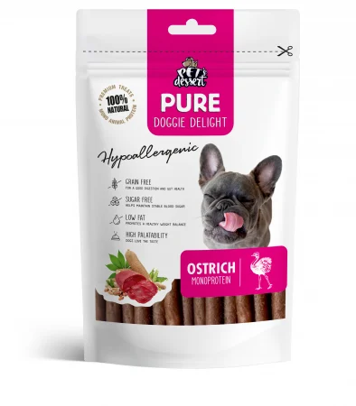 Pet's Desert Dog Ostrich Monoprotein Hypoallergenic, 80 G [1]