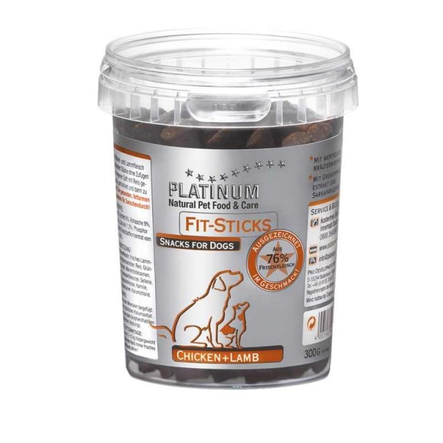 Platinum Natural Fit Sticks Chicken and Lamb, 300g [1]