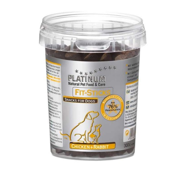 Platinum Natural Fit Sticks Chicken and Rabbit, 300g [1]