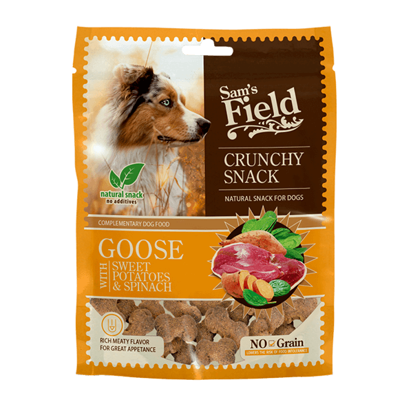 Sam's Field Gâscă crocantă cu cartofi dulci și spanac, 200g [1]