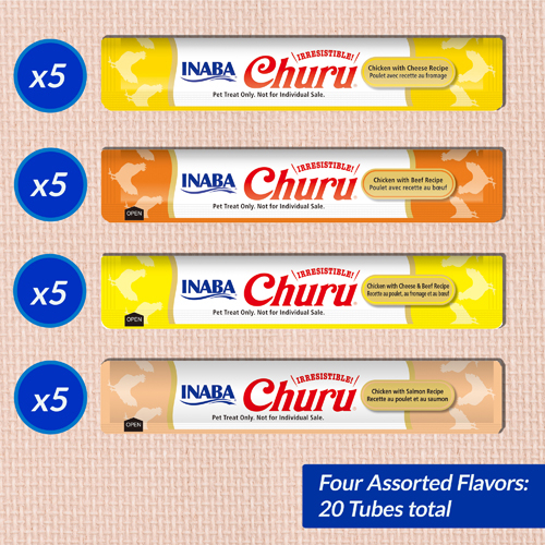 Inaba Churu Cat Chicken & Beef Varieties, 20PCS [3]