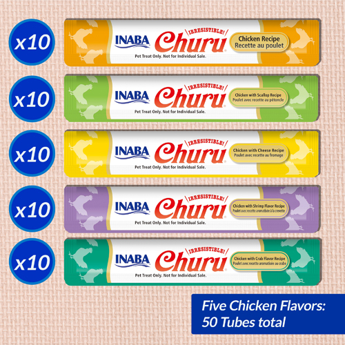 Inaba Churu Cat Chicken Variety Jar, 50PCS [3]