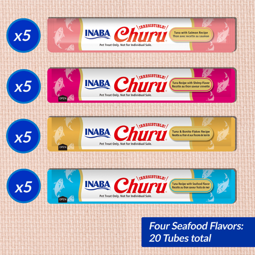 Inaba Churu Cat Seafood Varieties 20PCS [3]