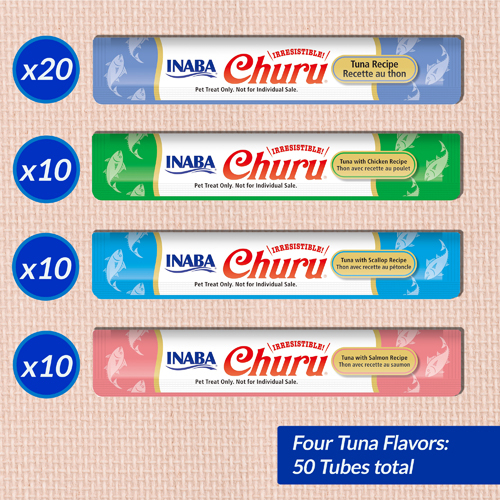 Inaba Churu Cat Tuna Variety Jar, 50 PCS [3]