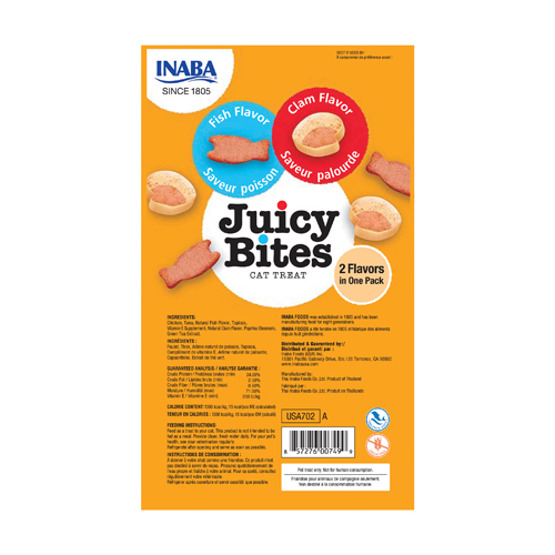 Inaba Churu Juicy Bites Fish and Clam Flavors [2]
