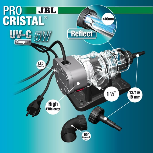 Sterilizator pentru acvariu, JBL, ProCristal Compact plus UV-C 5 W [4]