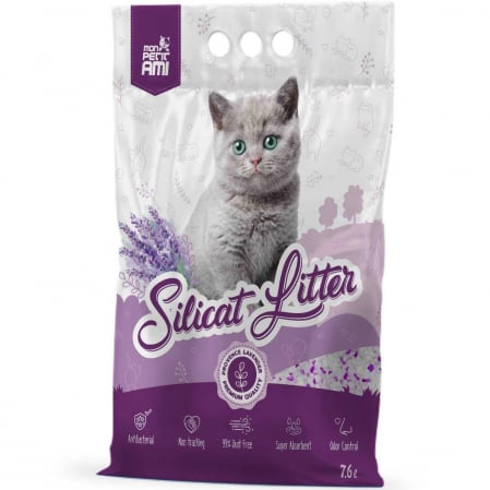 Asternut pentru litiere - Mon Petit Silicat Lavanda
