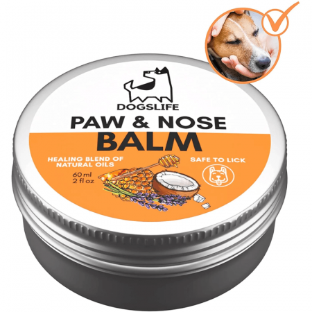 Caini - Balsam pentru nas si labute, Dogslife Paw & Nose Balm, 60 ml