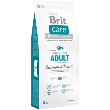 Hrana uscata caini - Hrana pentru caini, Brit Care, Grain-free Adult Salmon and Potato, 12 kg