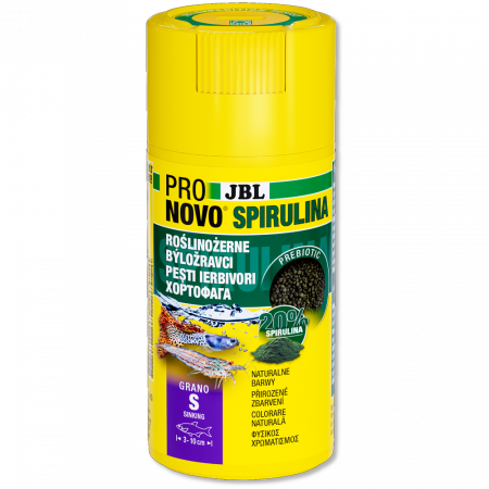 Hrana pesti acvariu - JBL ProNovo Spirulina Grano S, 100ml Click