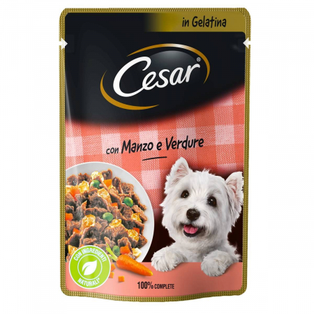 Hrana umeda caini - Cesar Vita si Legume in Aspic
