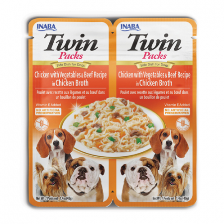 Caini - Inaba Twin Packs Chicken with Vegetables & Beef Recipe in Chicken Broth