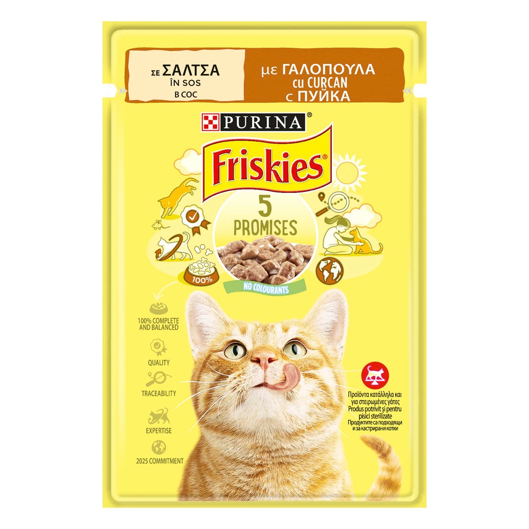 Pisici - Frieskies Curcan în Sos
