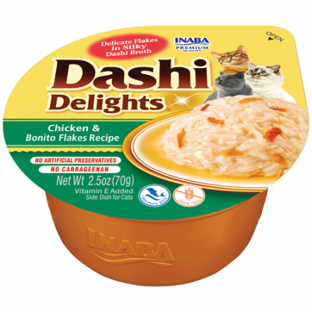 Pisici - Inaba Dashi Delights Chicken & Bonito Flakes Recipe