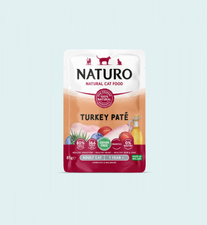 Hrana umeda pentru pisici - Naturo Cat Turkey Pate Pouch
