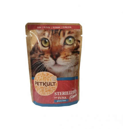 Pisici - Petkult Cat Sterilised cu Ton Plic
