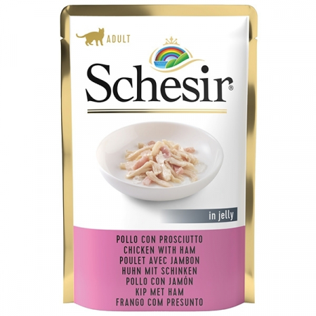 Hrana umeda pentru pisici - Schesir Pui si Sunca