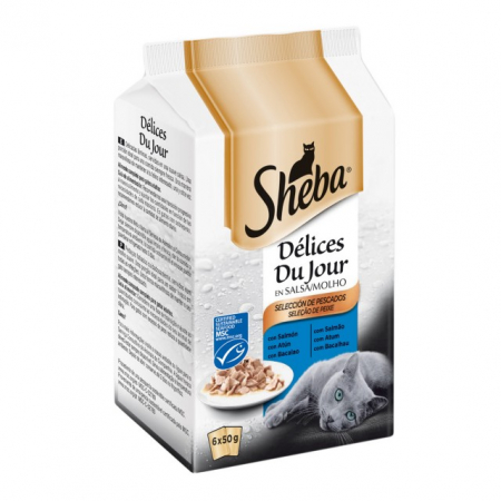 Hrana umeda pentru pisici - Sheba Delices Du Jour, Selectii de Peste