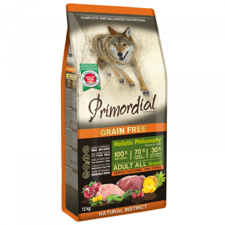 Hrana uscata caini - Hrana uscata caini, Primordial Grain-Free Holistic Dog Adult Caprioara si Curcan,