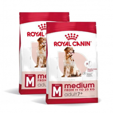 Hrana uscata caini - Royal Canin, Medium Adult 7 Plus Senior