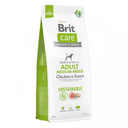 Hrana uscata pentru caini, Brit Care Dog Sustainable Adult Medium Breed, 12 kg [1]